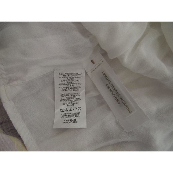 Loft Womens Paradise Tiered Mini Dress 6 Hawaiian Purple Palm Leaves Tent - Picture 8 of 9